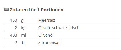 OLIVEN EINLEGEN